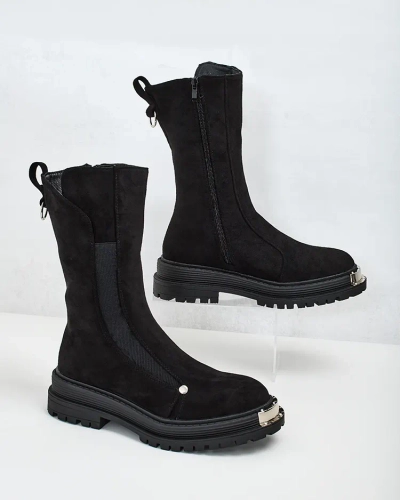 Royalfashion Női öko velúr csizma Homni