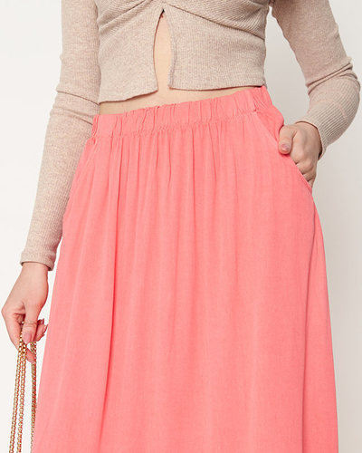Női lábszárig érő korallszoknya - Ruházat