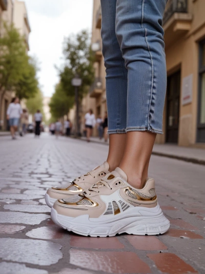 Royalfashion Női Sneakers Vastag Talppal Ovelba