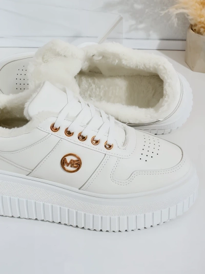 Royalfashion Melegített női tornacipő szőrmével Rozit