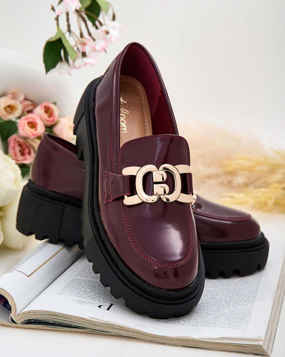 Royalfashion Női lakkozott mokaszin Bevevra