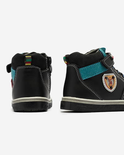 Fekete fiú csizma Wiasio- Footwear