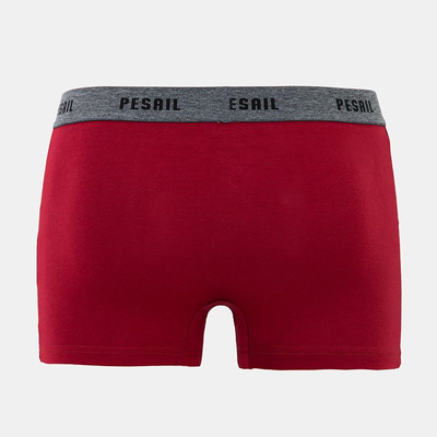 Férfi gesztenyebarna boxer rövid felirattal - Fehérnemű