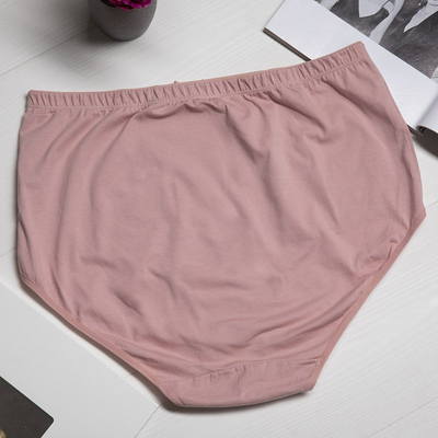 Rózsaszín női pamut bugyi PLUS SIZE - Fehérnemű