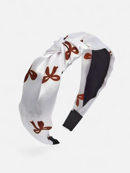 Royalfashion Szatén hajpánt fonással, mintával