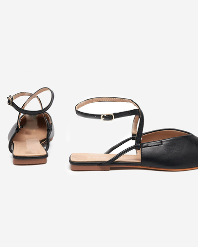 Szandál a'la balerina fekete Talio- Shoes