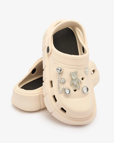 Royalfashion Cream női gumi flip-flop Kooranza