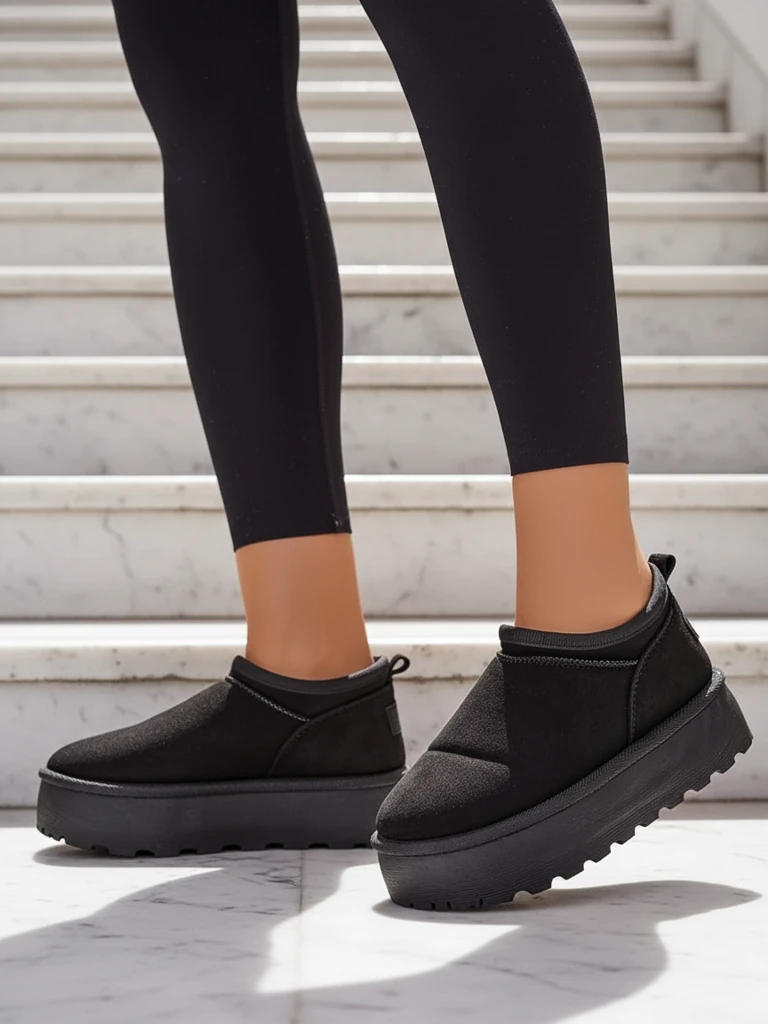 Royalfashion Női rövid csizma a'la hócsizma Ozozi