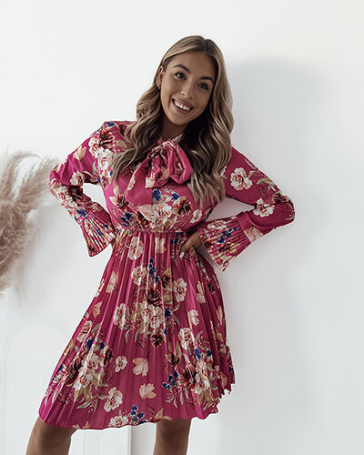 Royalfashion Női virágos miniruha