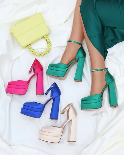 Női magasszárú cipő fukszia színben Sellca- Footwear