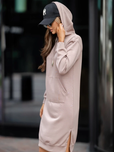 Royalfashion Kapucnis viszkóz ruha