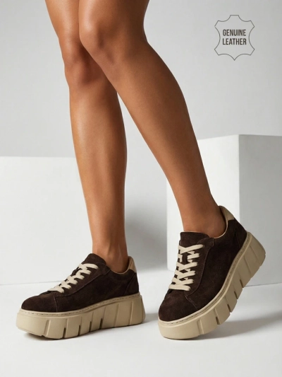 Eller sportos női sneakerek természetes bőrből