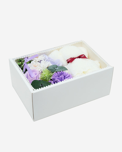 Royalfashion Flowerbox Virágok dobozban mackóval