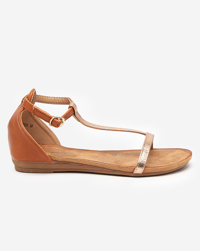 OUTLET Női tevés szandál öko-velúr betéttel Selione - Cipők