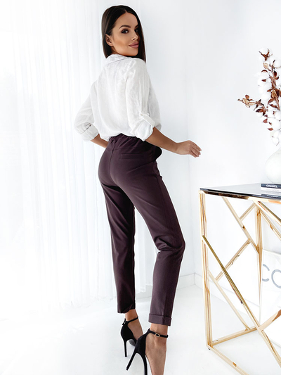 Royalfashion Sötétbarna női treggings