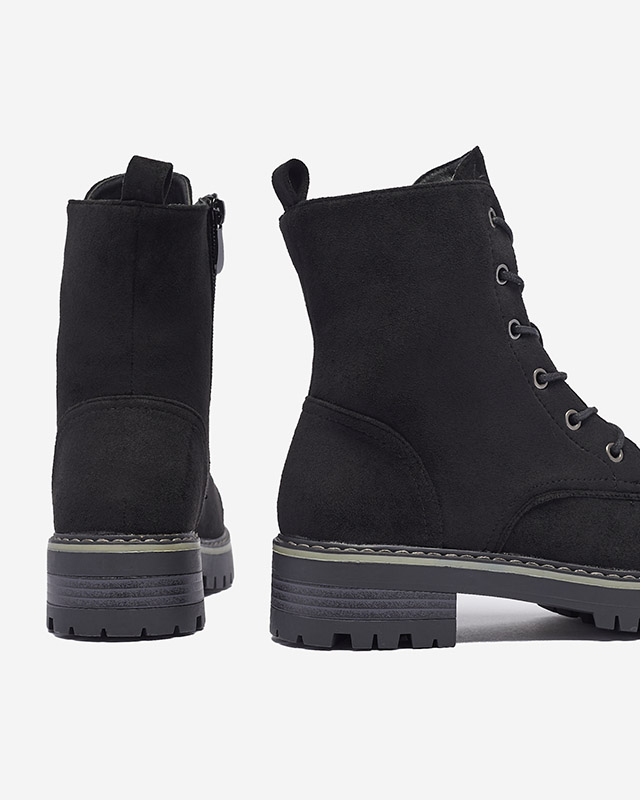 Fekete női trapper csizma Priviea - Lábbeli