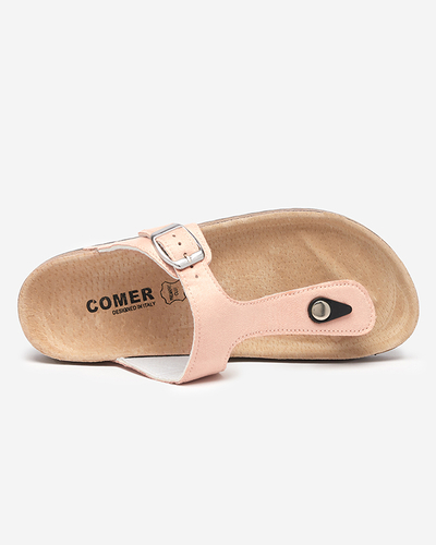 OUTLET Rózsaszín női eco velúr Sodifo-cipő. Cipő