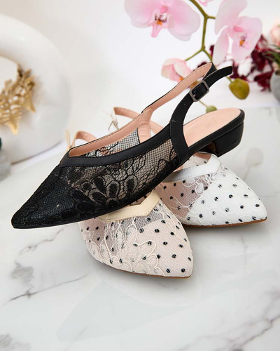 Royalfashion Női a'la ballerina szandál csipkével Benoce