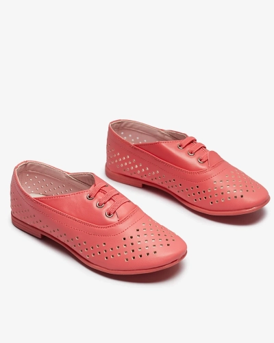 Rózsaszín, áttört gyermek mokaszin Janno- Footwear
