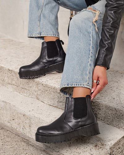 Royalfashion Női eko bőr Movitas csizma