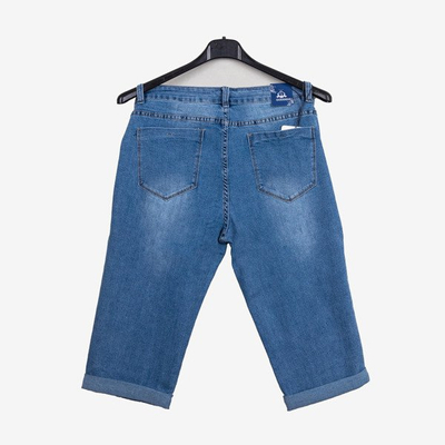 Krótkie damskie spodnie jeansowe - Odzież