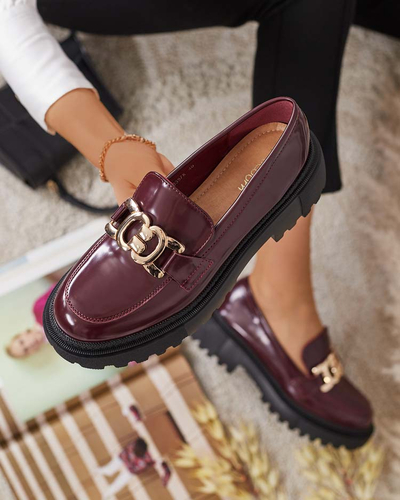 Royalfashion Női lakkozott mokaszin Bevevra