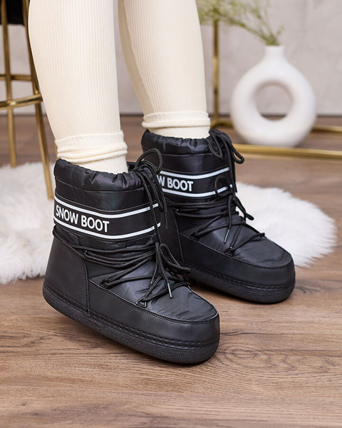 Royalfashion Fekete női hócsizma Soblesia