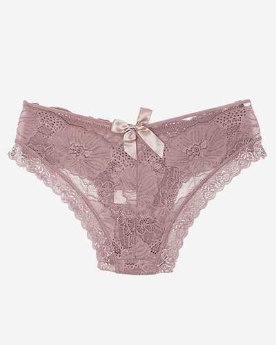 Női barna és lila csipkebugyi - Fehérnemű