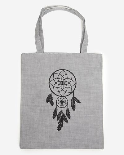 Szürke szövettáska nyomattal - Kiegészítők