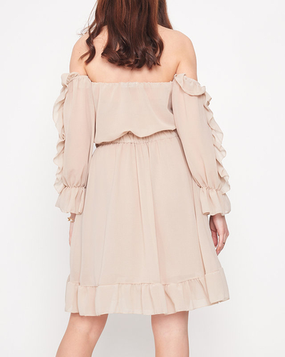 Női bézs spanyol ruha - Ruházat