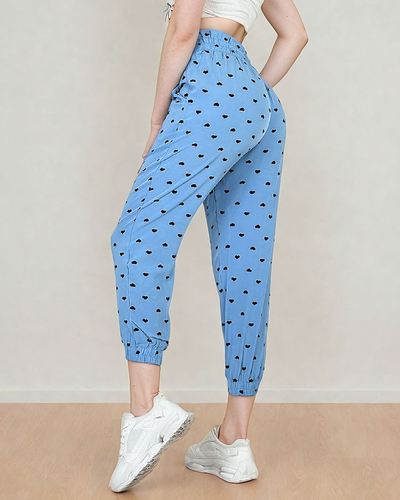 Royalfashion Női szövetnadrág szívekkel