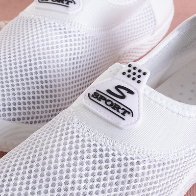 Női fehér cipő a Dominga mesh cipőkön - cipő