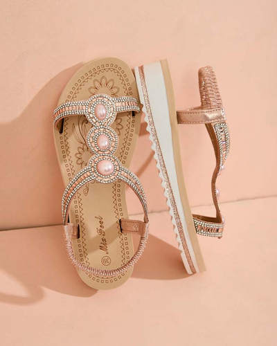 Royalfashion Női Obrisas cirkónia szandál