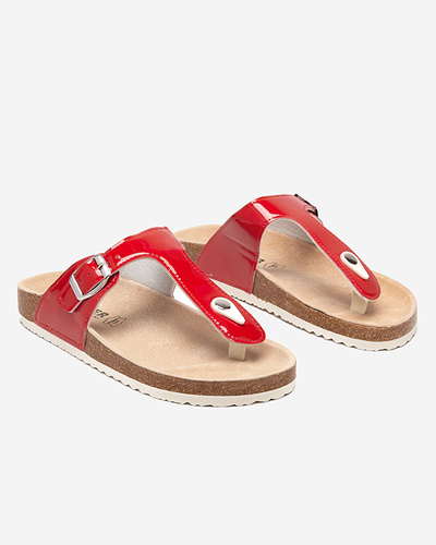 OUTLET Piros női flip-flop Elotsi - Lábbeli
