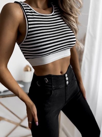 Fekete női teggings nadrág- Ruházat