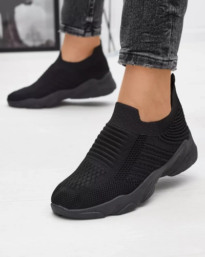 Fekete női slip-on sportcipő Stoddu- Footwear