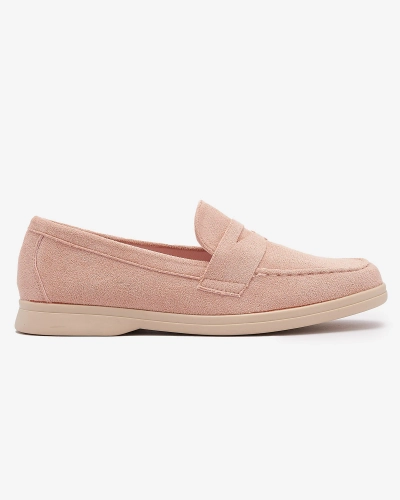 Női öko-szarvasbőr mokaszin rózsaszínben Daffer- Footwear