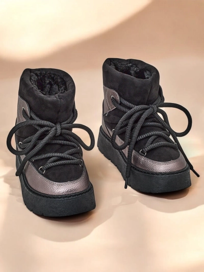 Royalfashion Női fűzős hó csizmák Iniuc