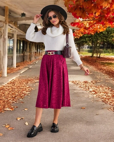 Royalfashion Női midi szoknya