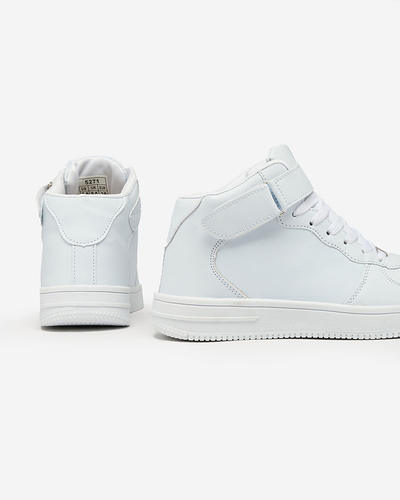 Royalfashion Sports férfi magas szárú tornacipő fehér színben Detocci