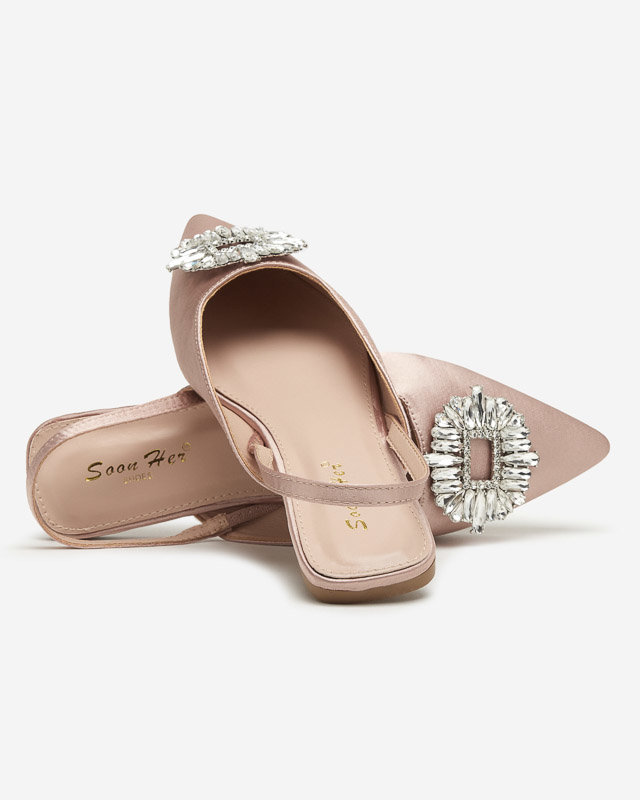 OUTLET Papucs a'la balerina világos rózsaszín Etalli színben. Cipők