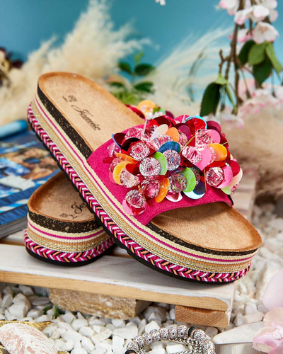 Royalfashion Női Loassa strasszos flip-flop