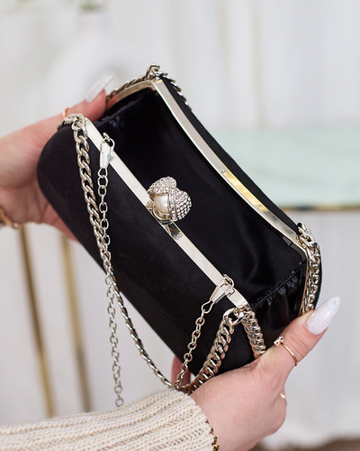 Royalfashion Fekete női kuplungtáska