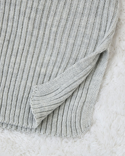 Royalfashion Szürke női pulóver ruha