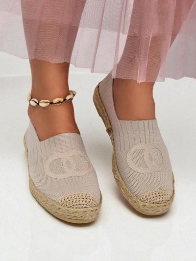 Aurelia Espadrilles Royalfashion Bézs – Lapos bebújós női cipő