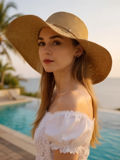 Royalfashion Női szalmakalap Aveline