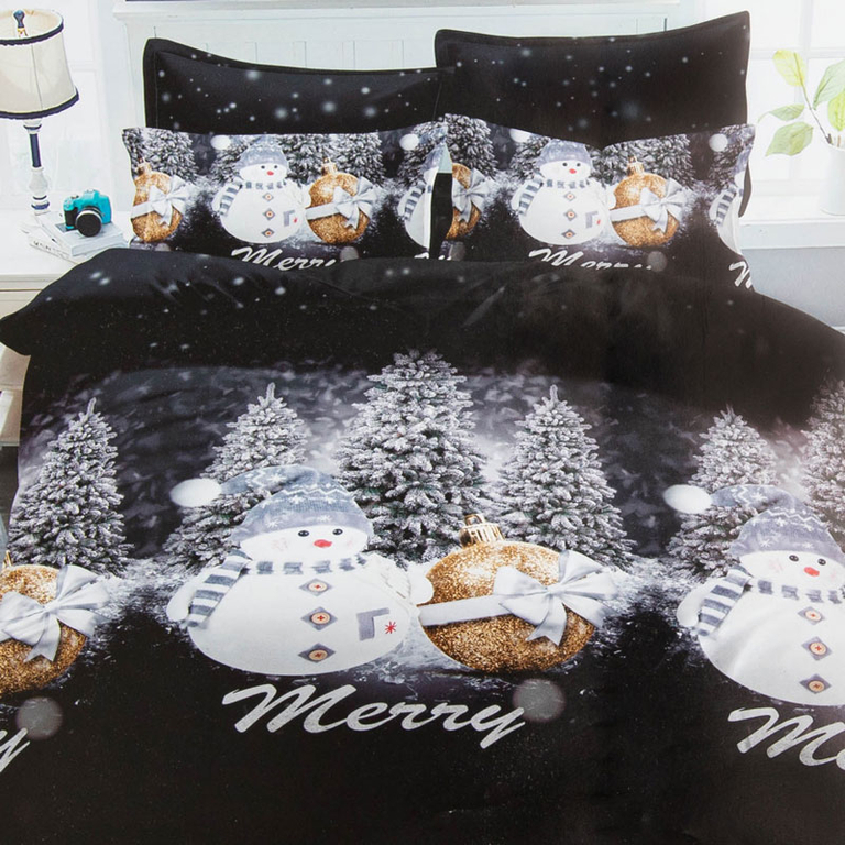 Karácsonyi ágynemű 160x200, 3 részes garnitúra - Ágynemű