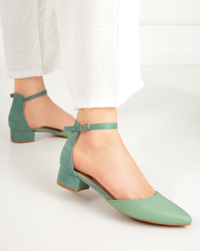 Zöld női szandál az alsó oszlopon Areda - Lábbeli