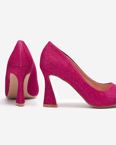 Női brokát pumpa fukszia színben Bluskita - Lábbeli