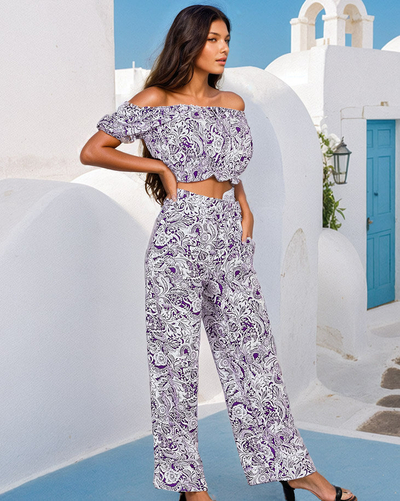 Royalfashion kétrészes női nyomtatott szett